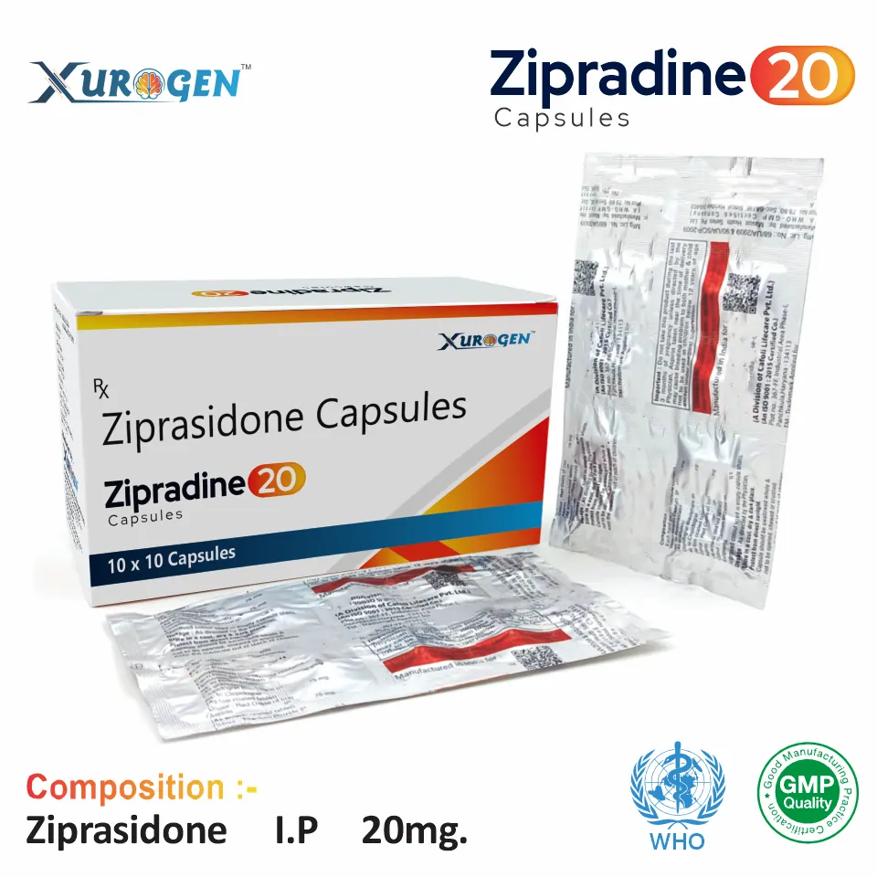 Ziprasidone 20mg Capsule from Top Pharma Company in India